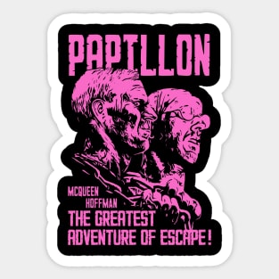 Papillon movie poster Sticker